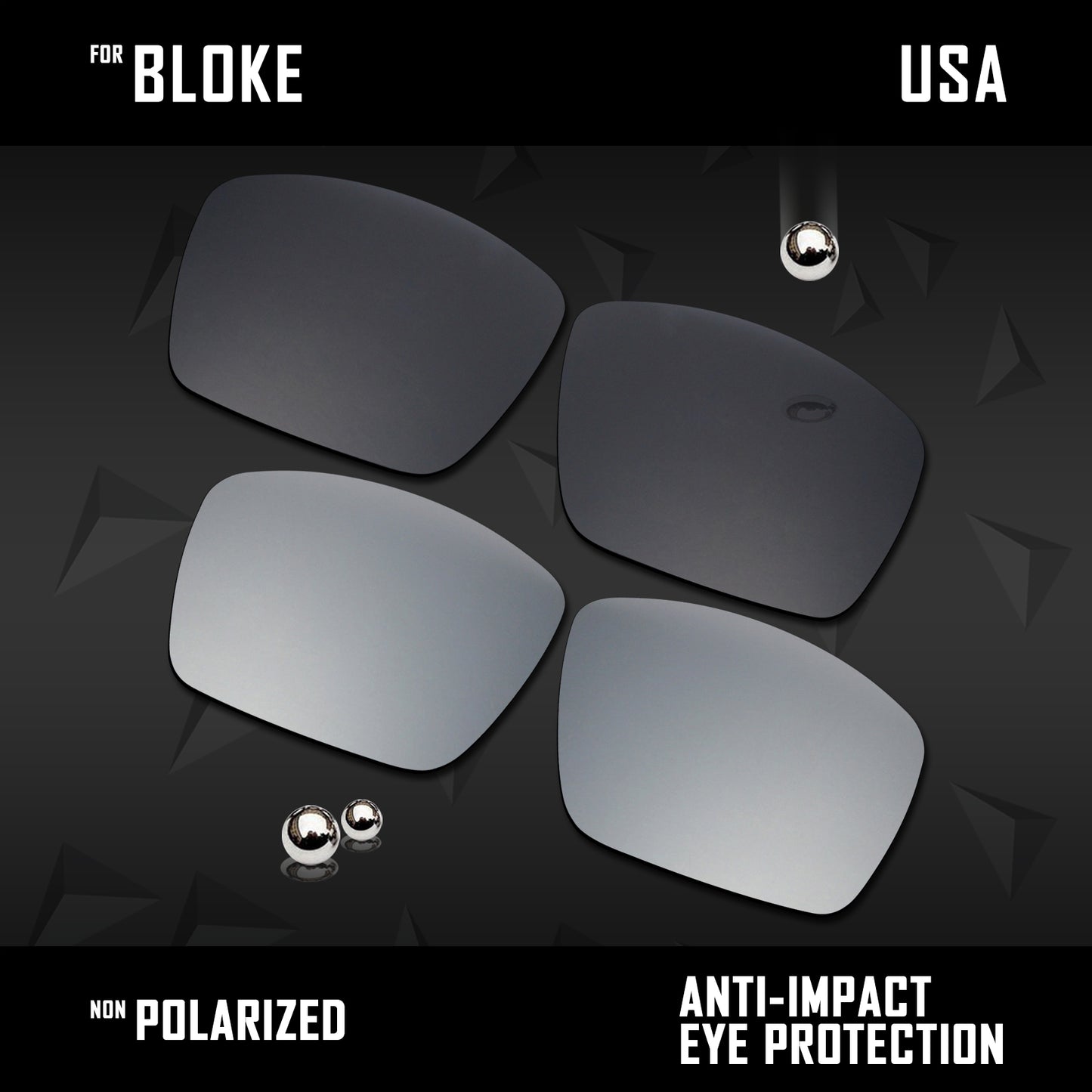 Anti Scratch Polarized Replacement Lenses for-Costa Del Mar Bloke