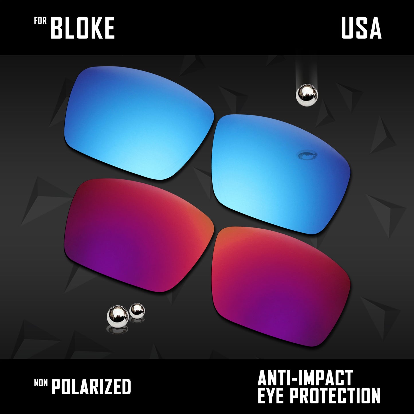 Anti Scratch Polarized Replacement Lenses for-Costa Del Mar Bloke