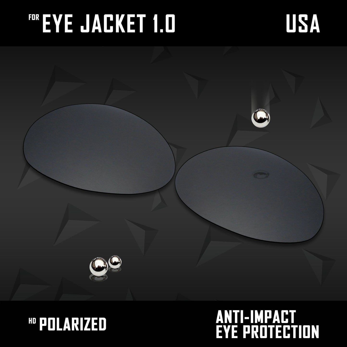Anti Scratch Polarized Replacement Lenses for-Oakley Eye Jacket 1.0