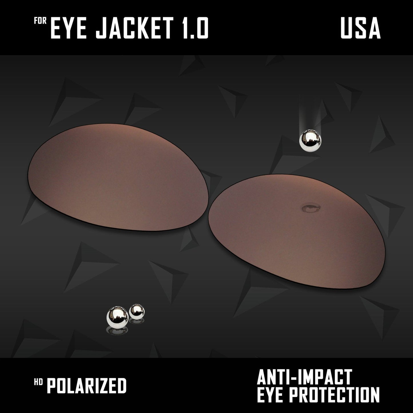 Anti Scratch Polarized Replacement Lenses for-Oakley Eye Jacket 1.0