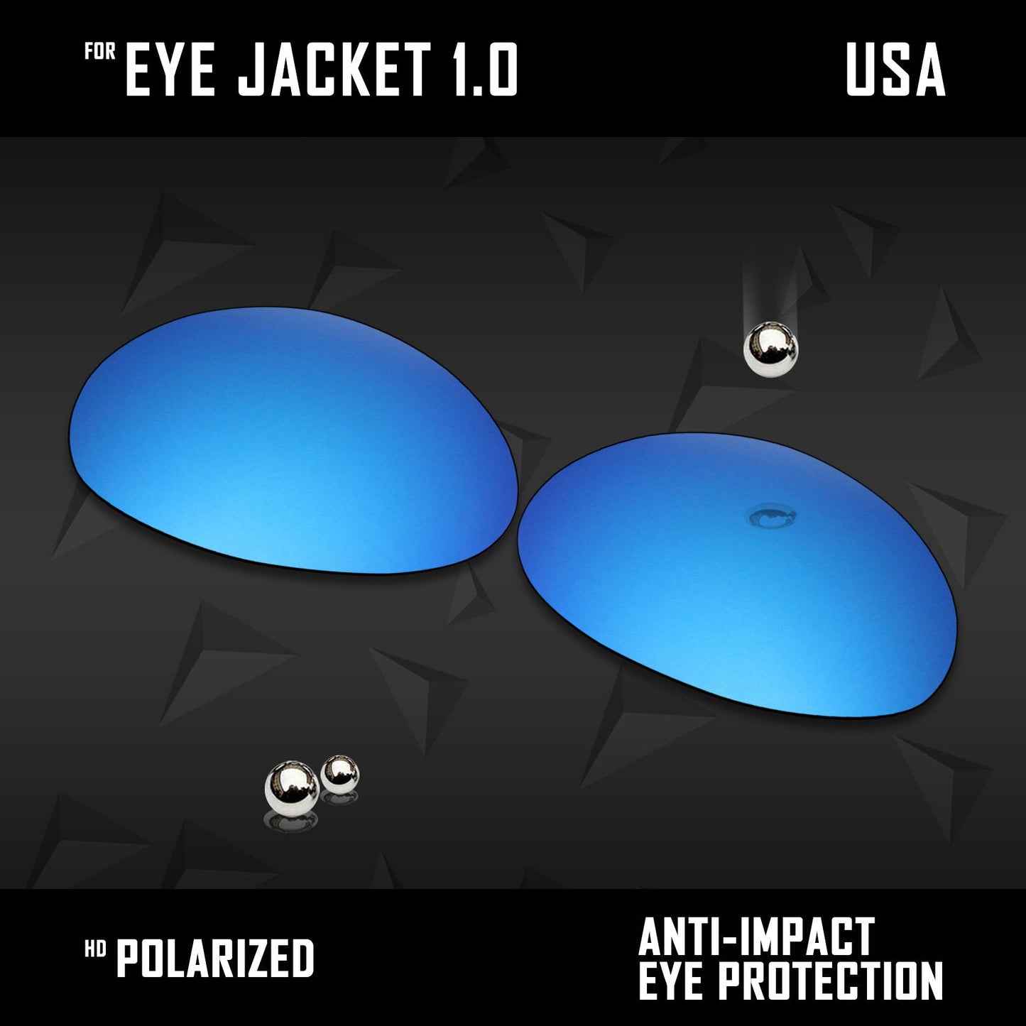 Anti Scratch Polarized Replacement Lenses for-Oakley Eye Jacket 1.0