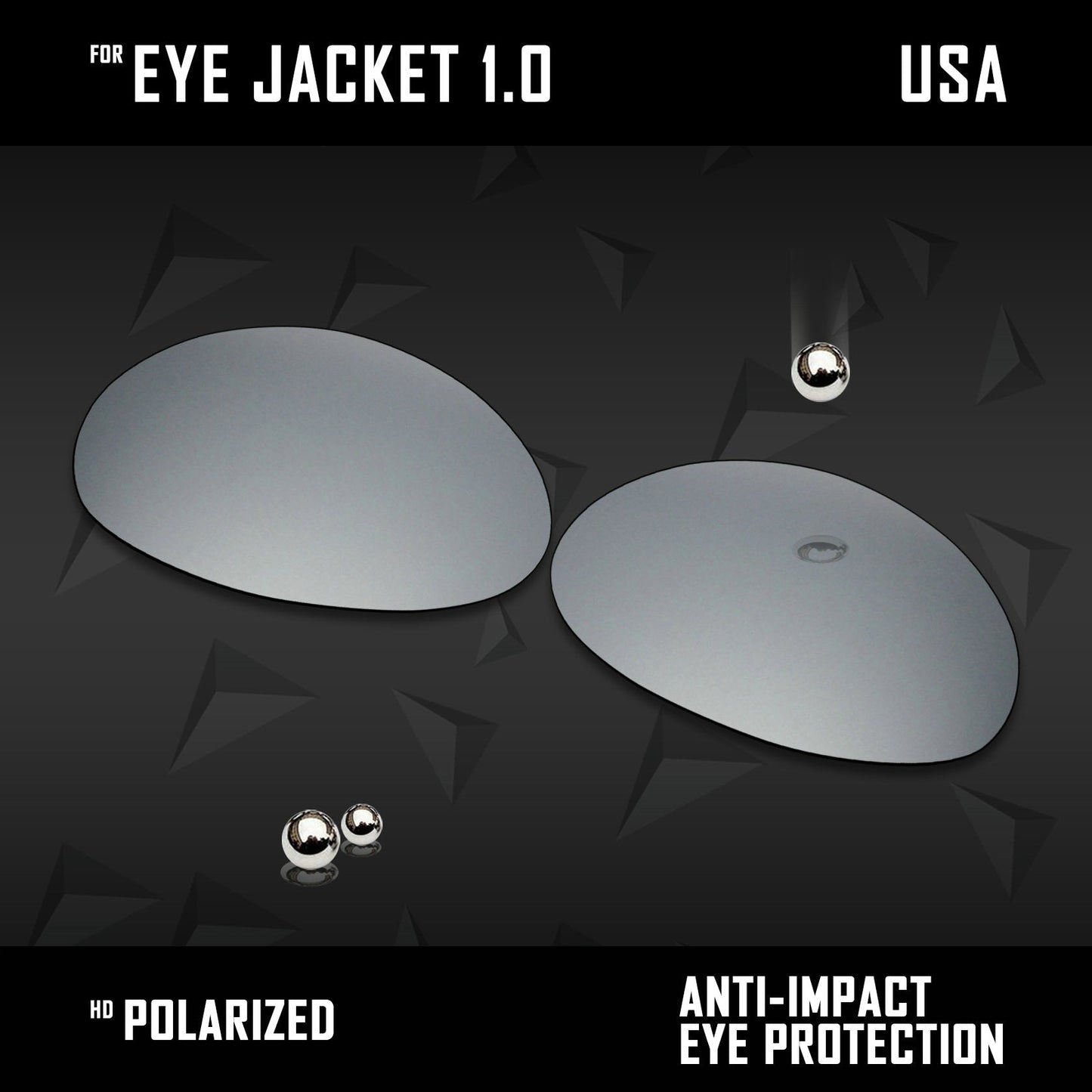 Anti Scratch Polarized Replacement Lenses for-Oakley Eye Jacket 1.0
