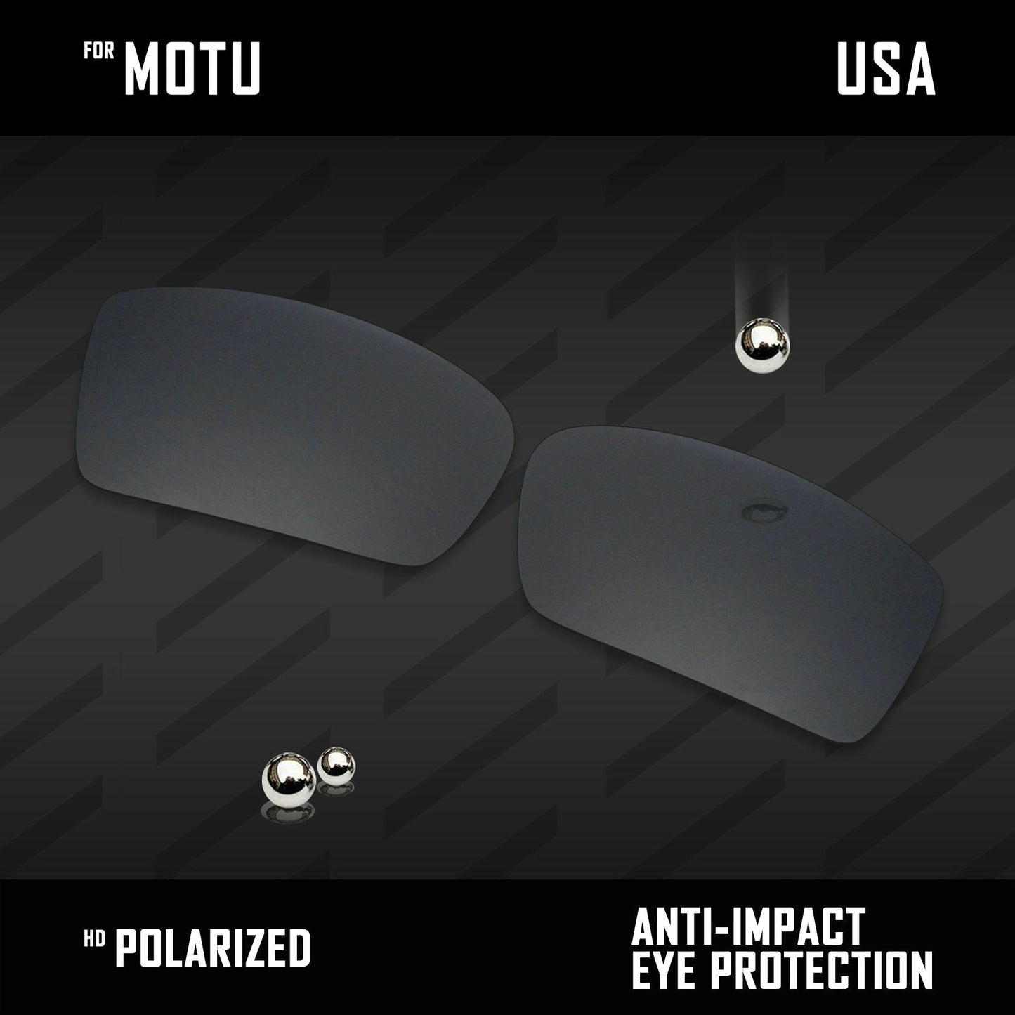 Anti Scratch Polarized Replacement Lenses for-Costa Del Mar Motu