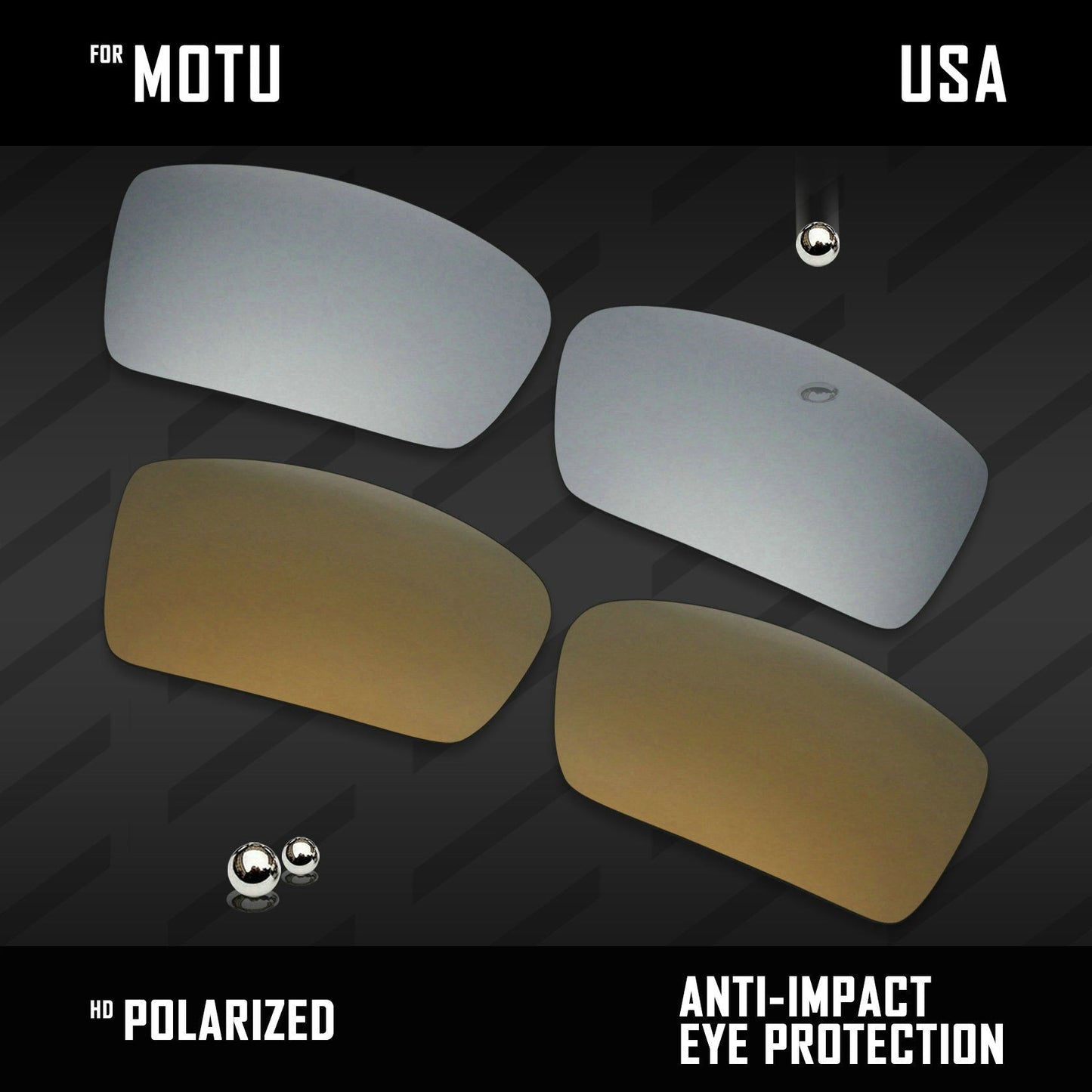 Anti Scratch Polarized Replacement Lenses for-Costa Del Mar Motu