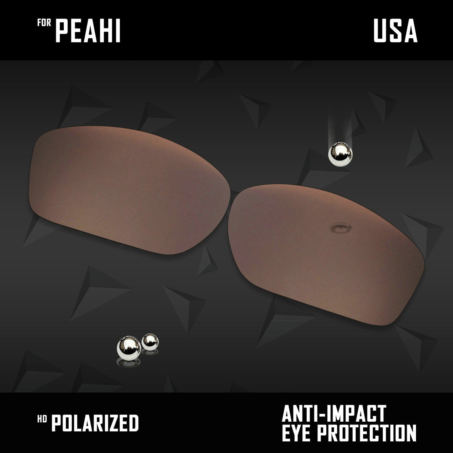 Anti Scratch Polarized Replacement Lenses for-Maui Jim Peahi