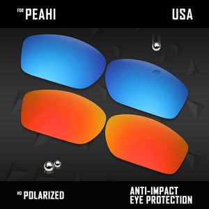 Anti Scratch Polarized Replacement Lenses for-Maui Jim Peahi