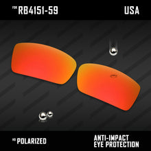 Load image into Gallery viewer, Anti Scratch Polarized Replacement Lenses for-RB4151-59