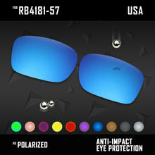 Load image into Gallery viewer, Anti Scratch Polarized Replacement Lenses for-RB4181-57