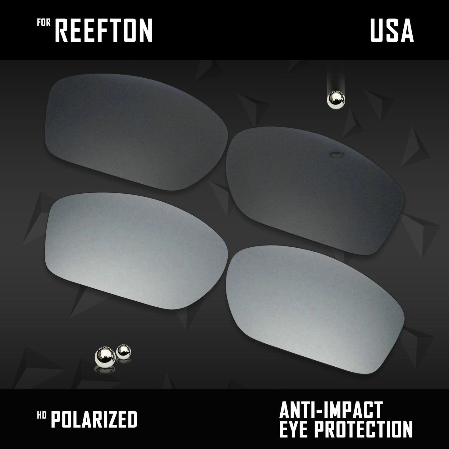 Anti Scratch Polarized Replacement Lenses for-Costa Del Mar Reefton