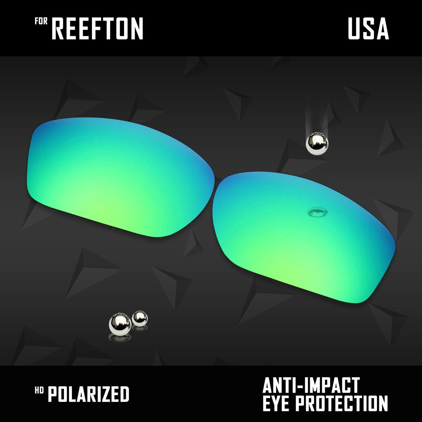 Anti Scratch Polarized Replacement Lenses for-Costa Del Mar Reefton