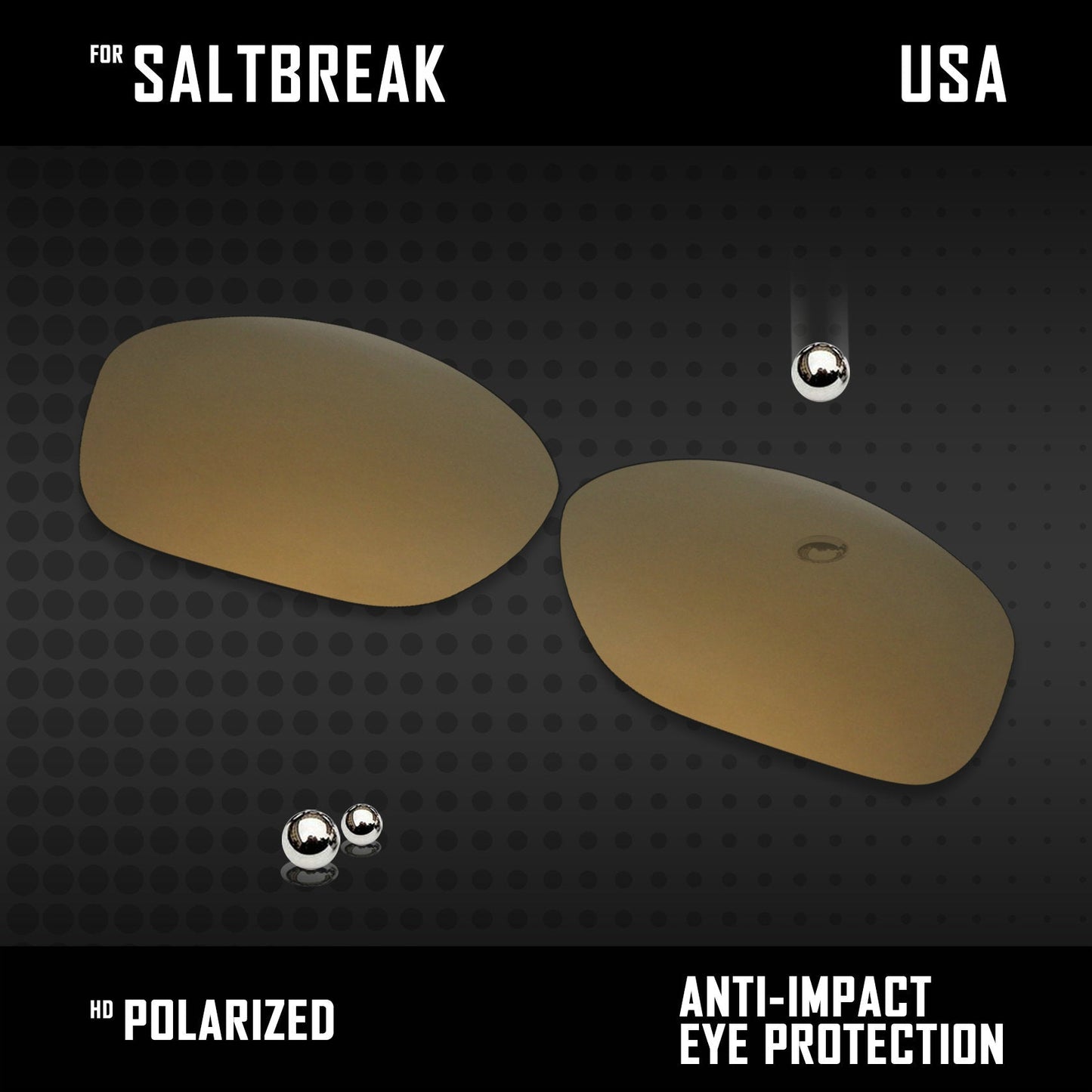 Anti Scratch Polarized Replacement Lenses for-Costa Del Mar Saltbreak