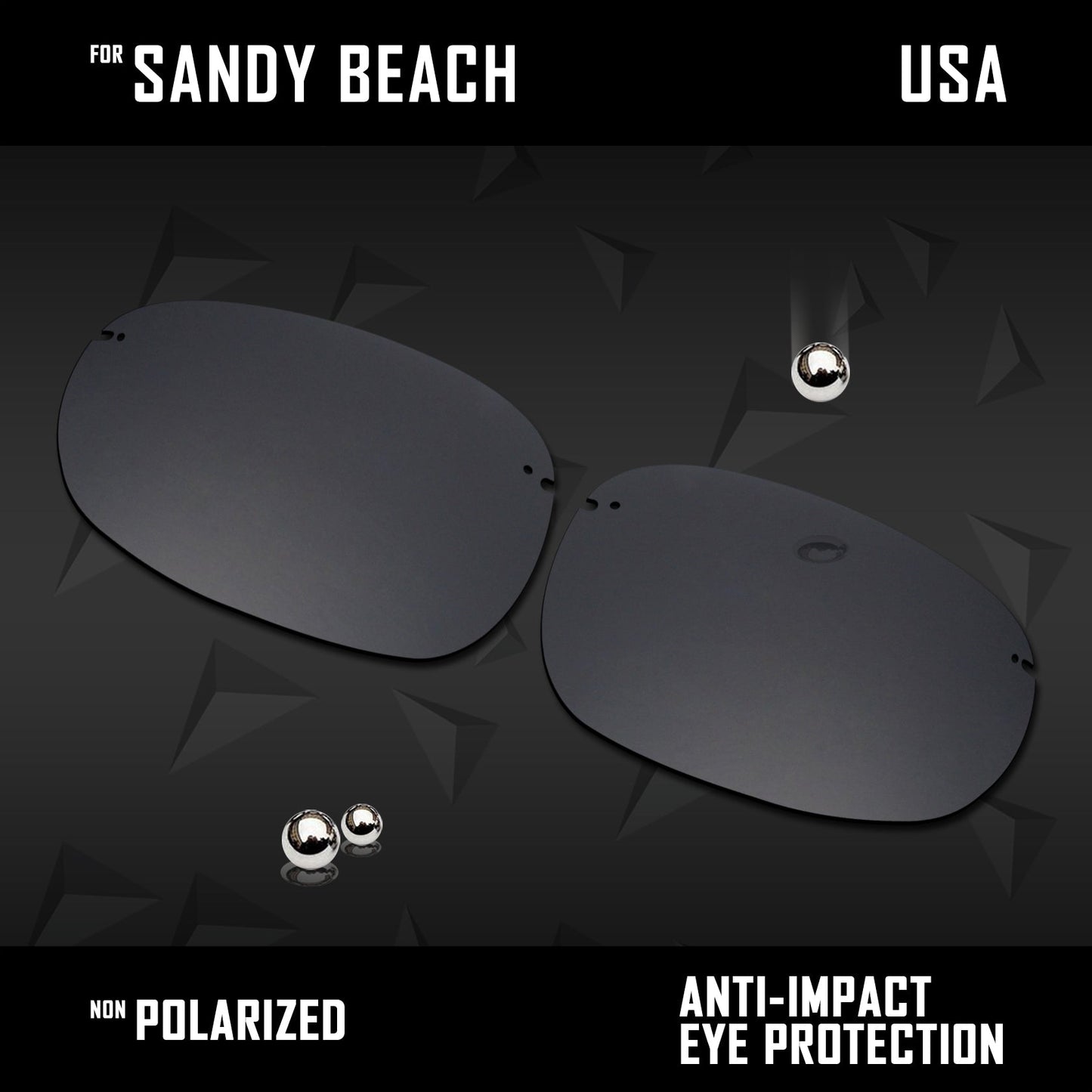 Anti Scratch Polarized Replacement Lenses for-Maui Jim Sandy Beach
