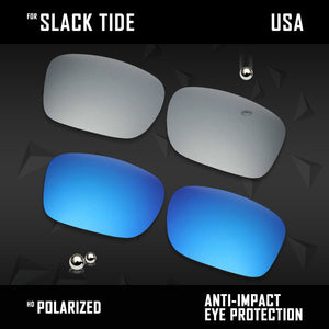 Anti Scratch Polarized Replacement Lenses for-Costa Del Mar Slack Tide