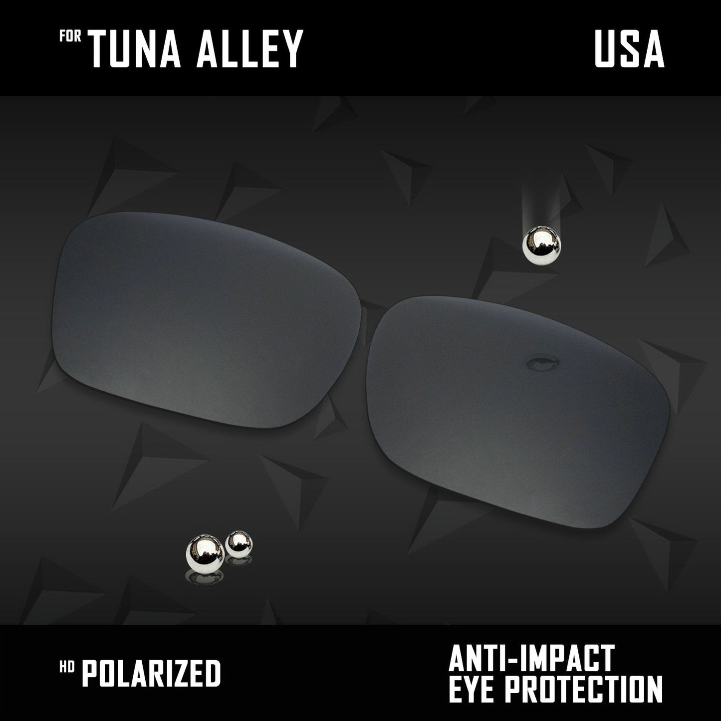 Anti Scratch Polarized Replacement Lenses for-Costa Del Mar Tuna Alley