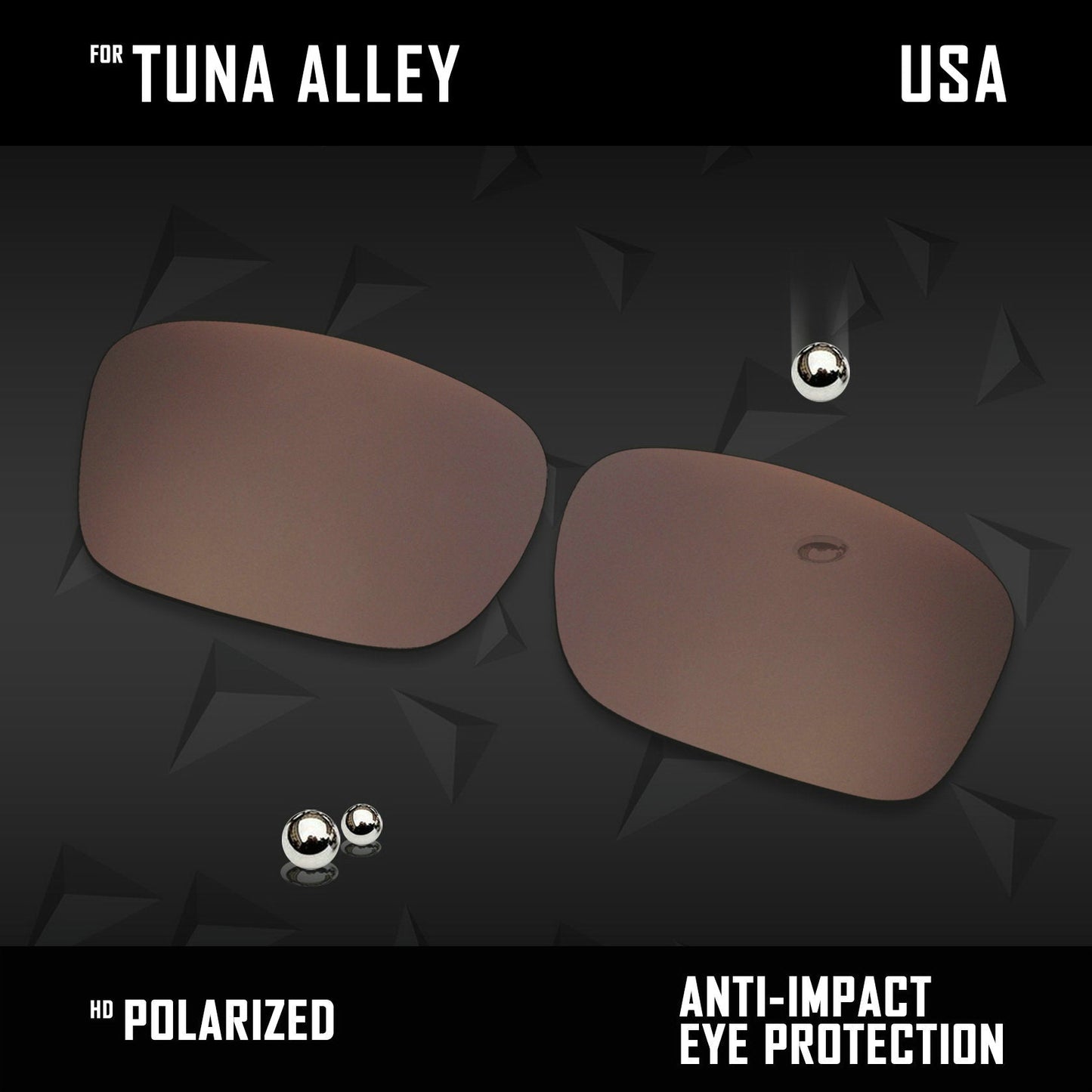 Anti Scratch Polarized Replacement Lenses for-Costa Del Mar Tuna Alley