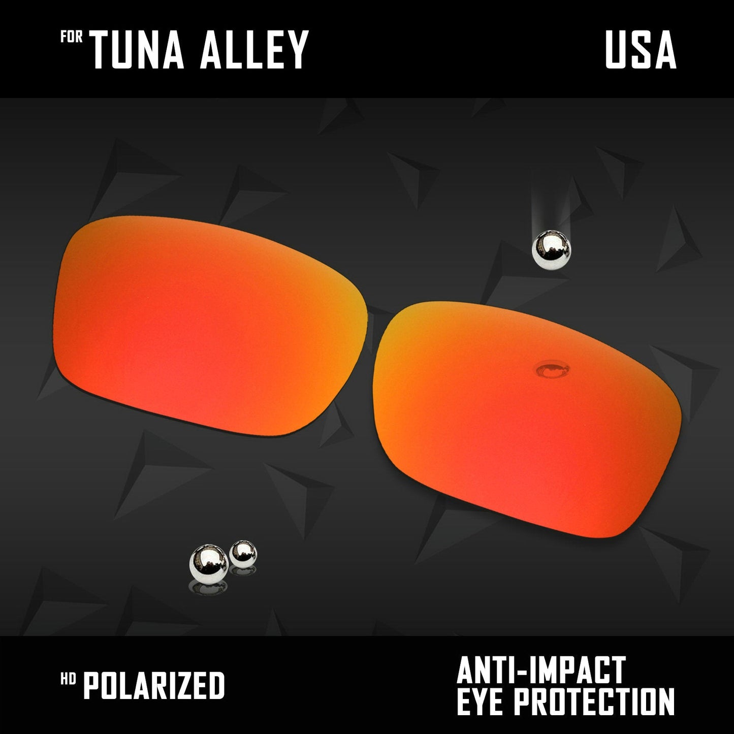 Anti Scratch Polarized Replacement Lenses for-Costa Del Mar Tuna Alley