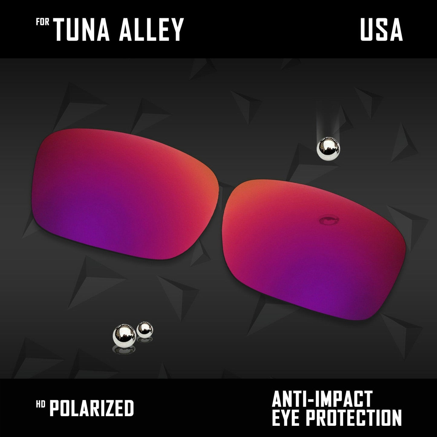 Anti Scratch Polarized Replacement Lenses for-Costa Del Mar Tuna Alley