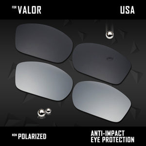 Anti Scratch Polarized Replacement Lenses for-Wiley X Valor