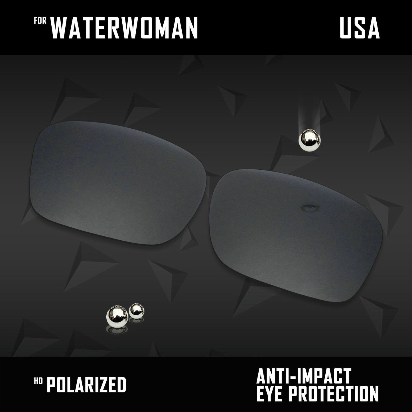Anti Scratch Polarized Replacement Lenses for-Costa Del Mar Waterwoman