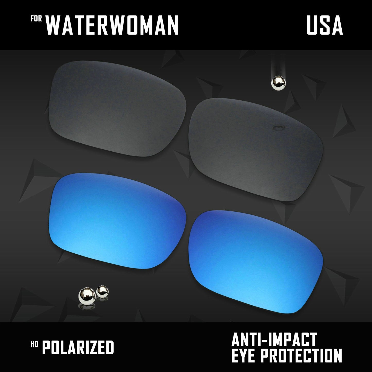 Anti Scratch Polarized Replacement Lenses for-Costa Del Mar Waterwoman