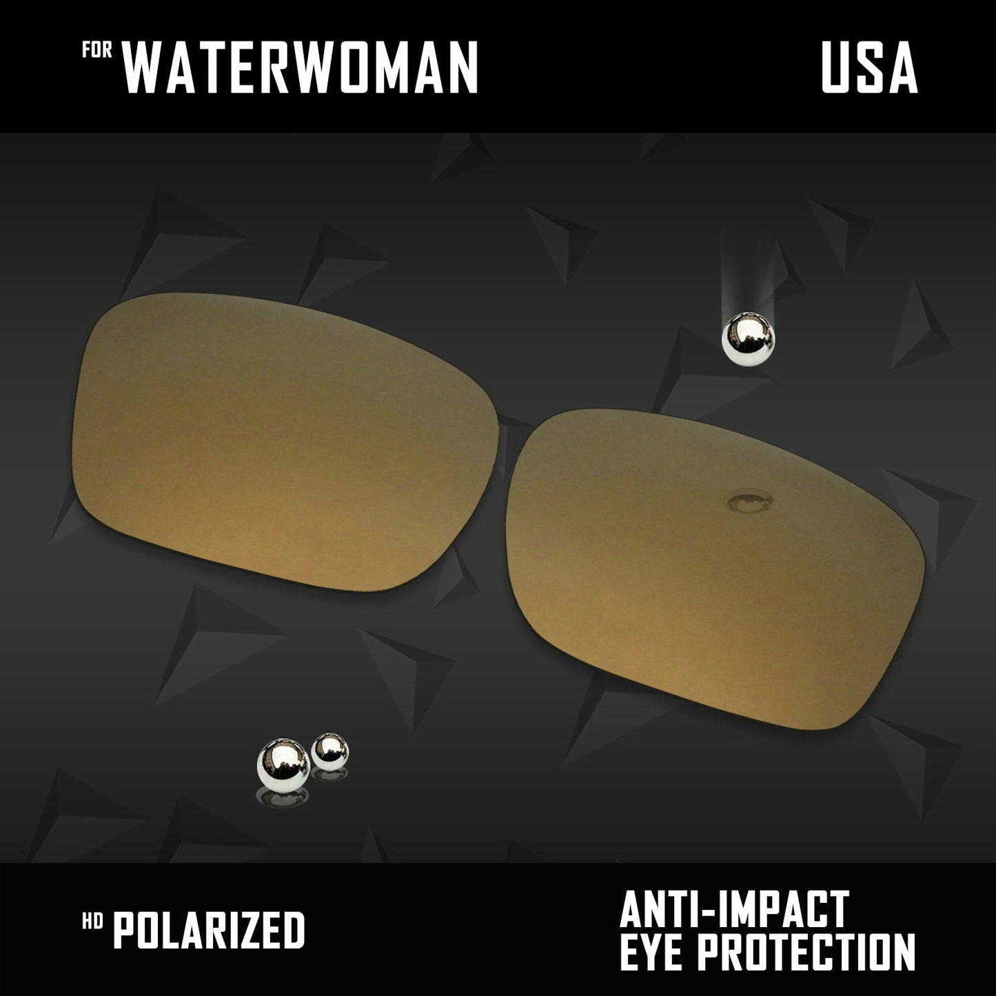Anti Scratch Polarized Replacement Lenses for-Costa Del Mar Waterwoman
