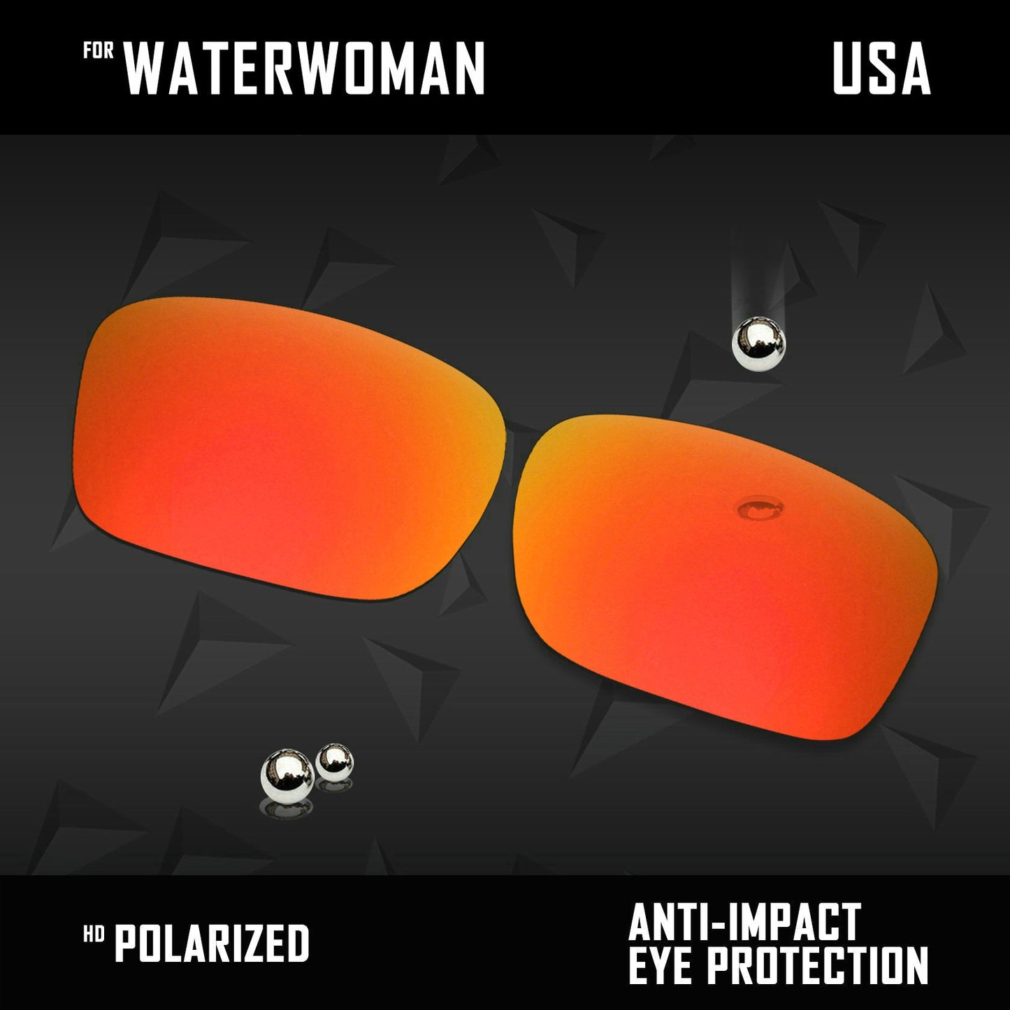 Anti Scratch Polarized Replacement Lenses for-Costa Del Mar Waterwoman