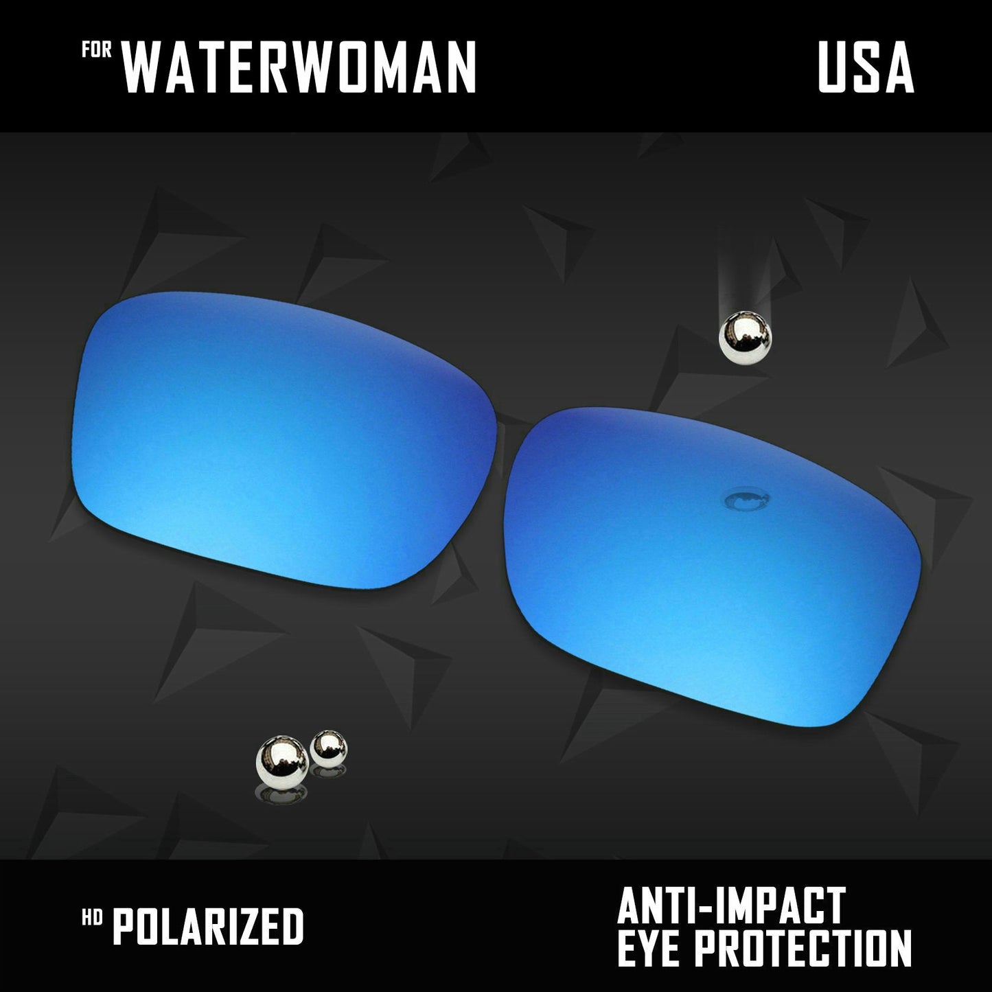 Anti Scratch Polarized Replacement Lenses for-Costa Del Mar Waterwoman