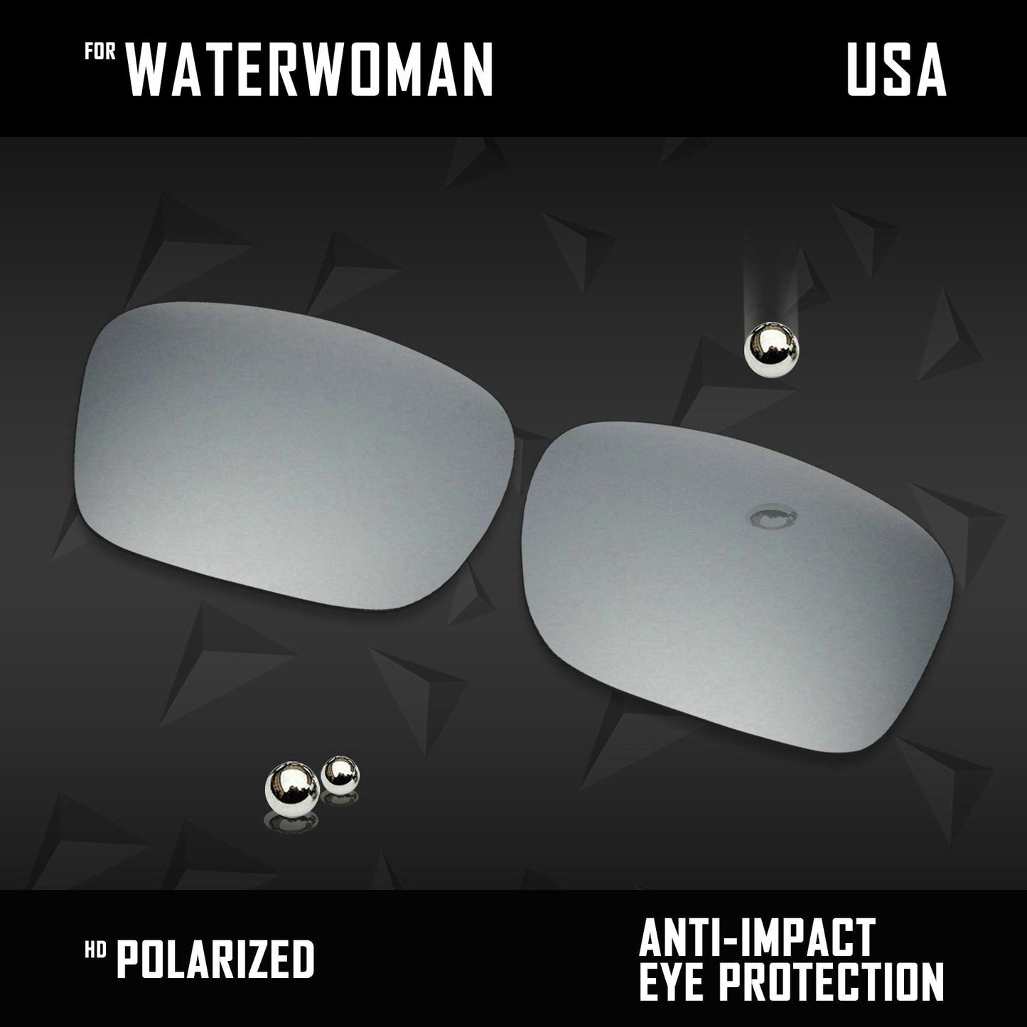 Anti Scratch Polarized Replacement Lenses for-Costa Del Mar Waterwoman