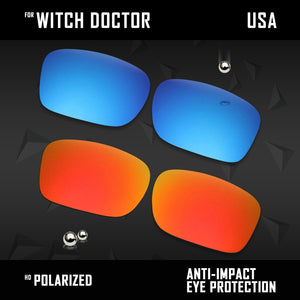 Anti Scratch Polarized Replacement Lenses for-Arnette Witch Doctor