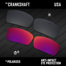 Load image into Gallery viewer, Anti Scratch Polarized Replacement Lenses for-Oakley Crankshaft OO9239 Options