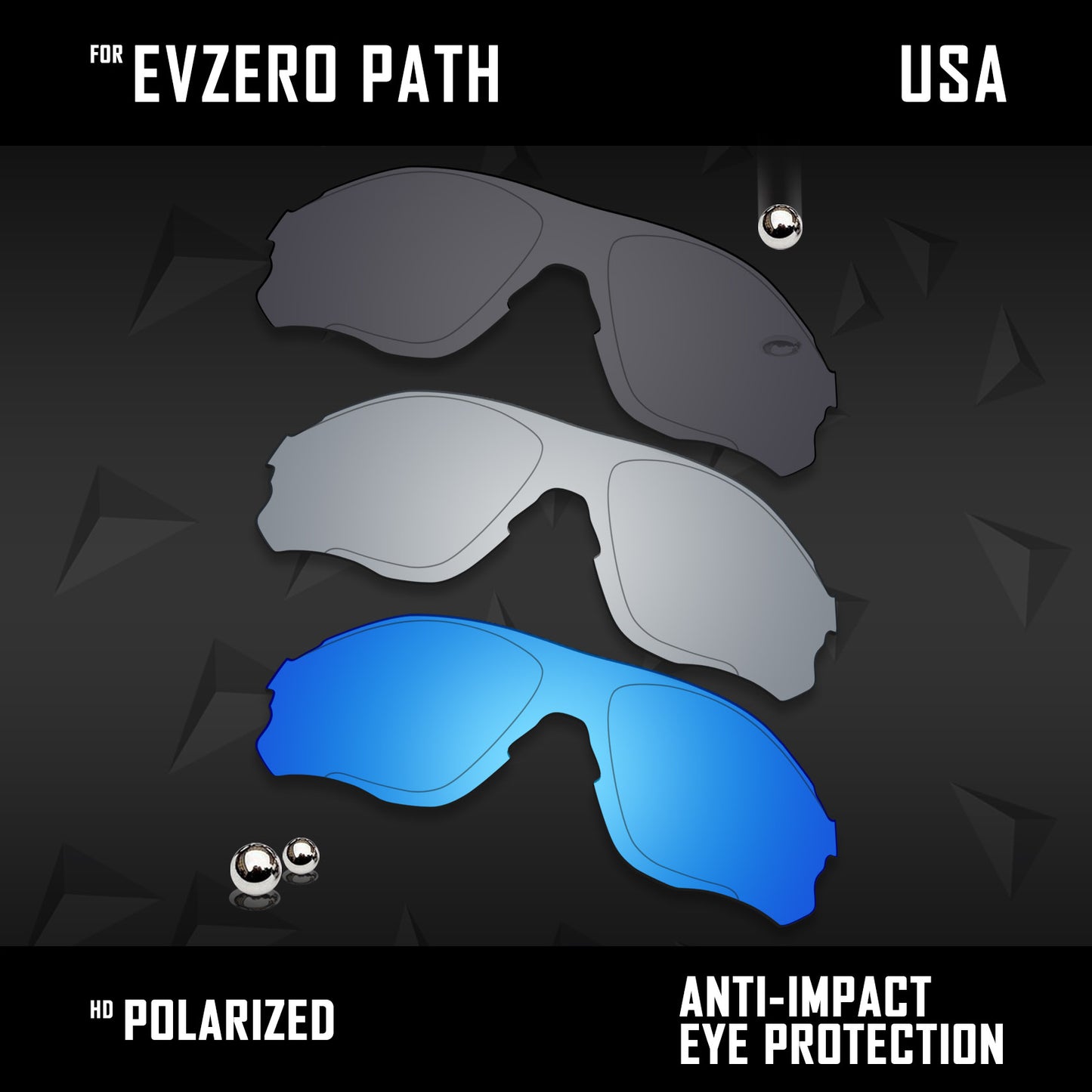 Anti Scratch Polarized Replacement Lenses for-Oakley EVZero Path OO9313 Options
