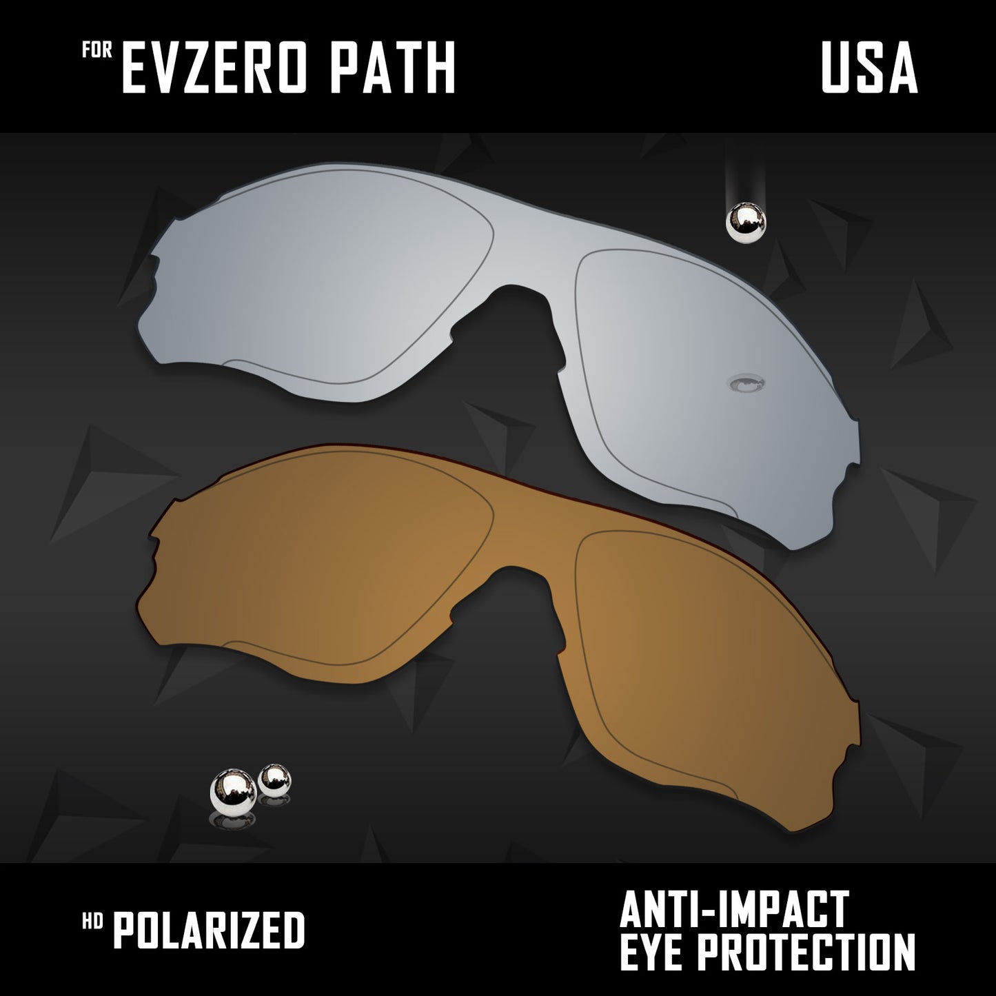 Anti Scratch Polarized Replacement Lenses for-Oakley EVZero Path OO9313 Options