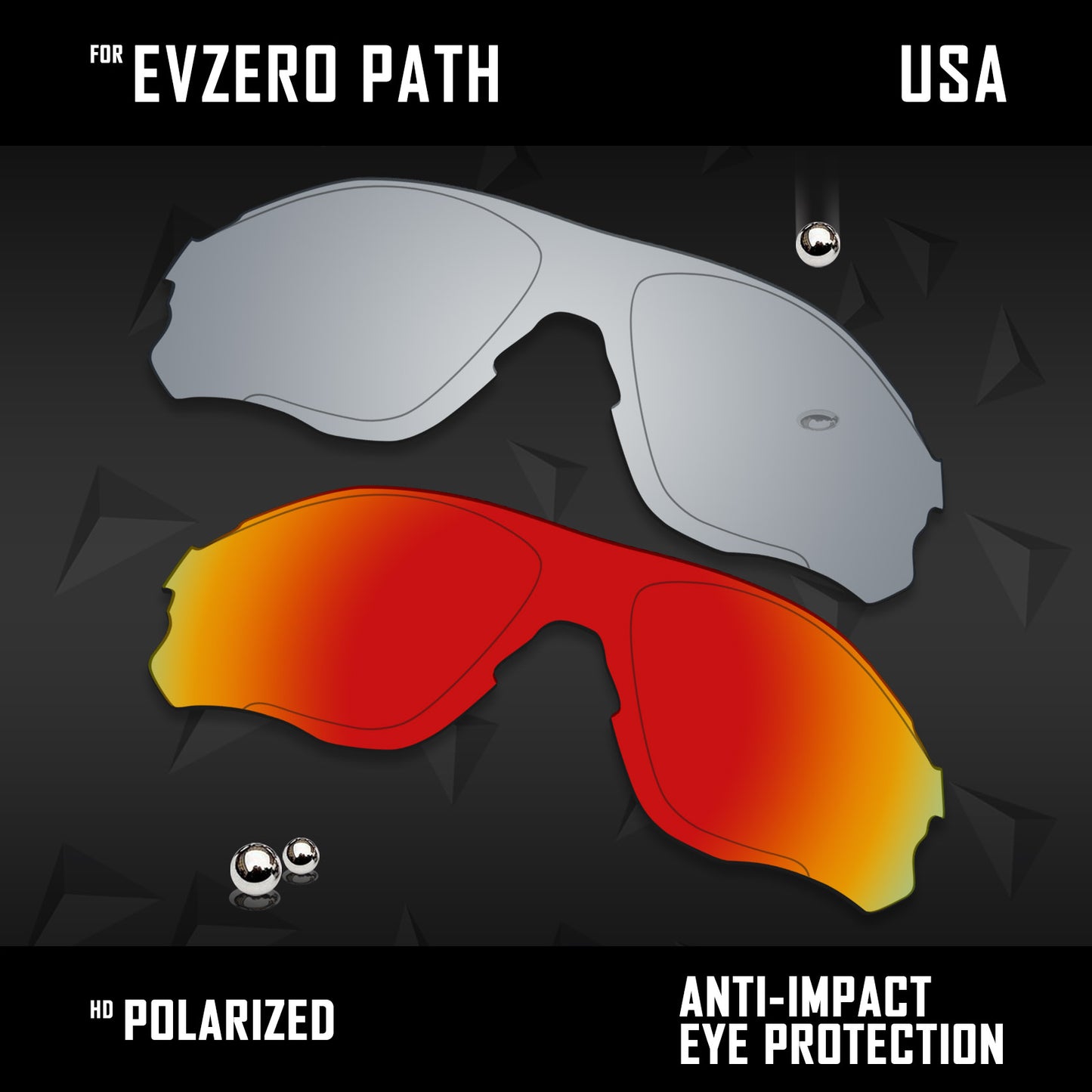 Anti Scratch Polarized Replacement Lenses for-Oakley EVZero Path OO9313 Options