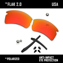 Load image into Gallery viewer, Anti Scratch Polarized Replacement Lens &amp; Rubber Kits for-Oakley Flak 2.0 OO9295