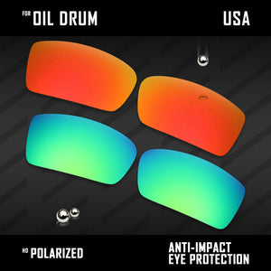 Anti Scratch Polarized Replacement Lenses for-Oakley Gascan OO9014 Options