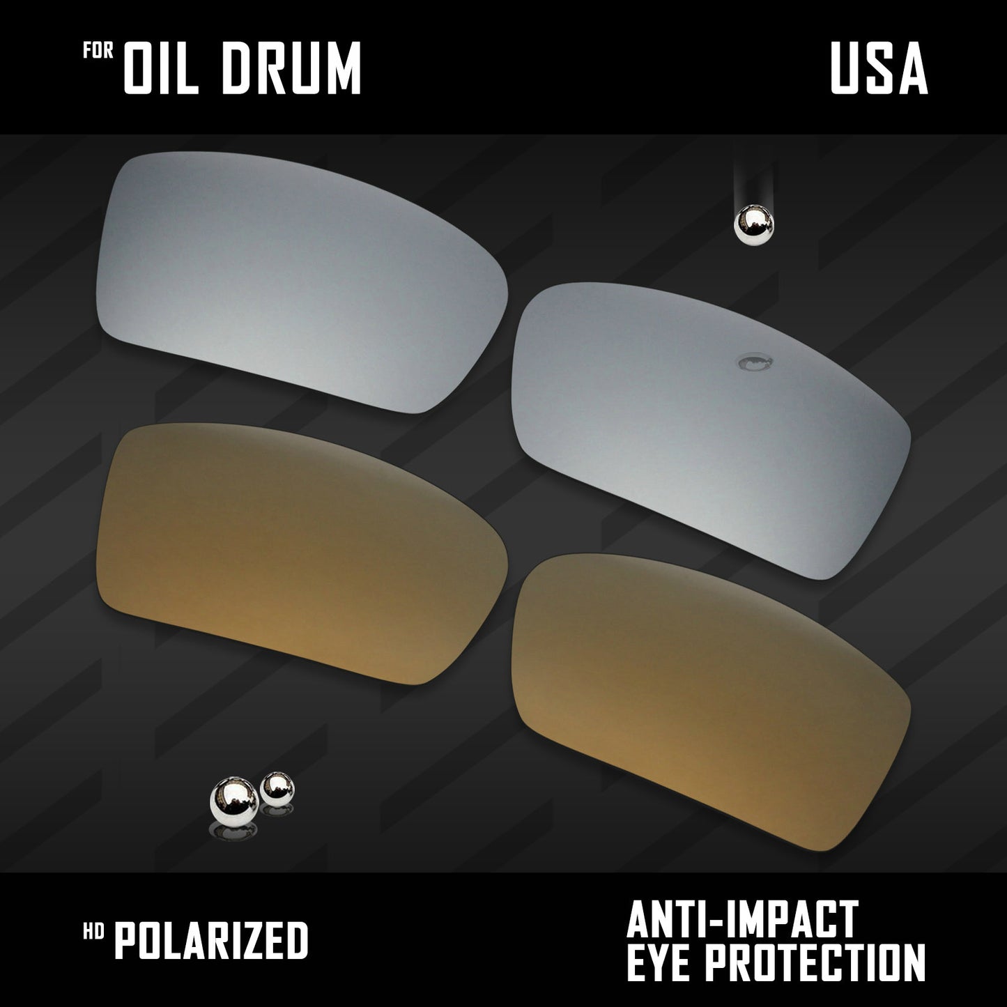 Anti Scratch Polarized Replacement Lenses for-Oakley Gascan OO9014 Options