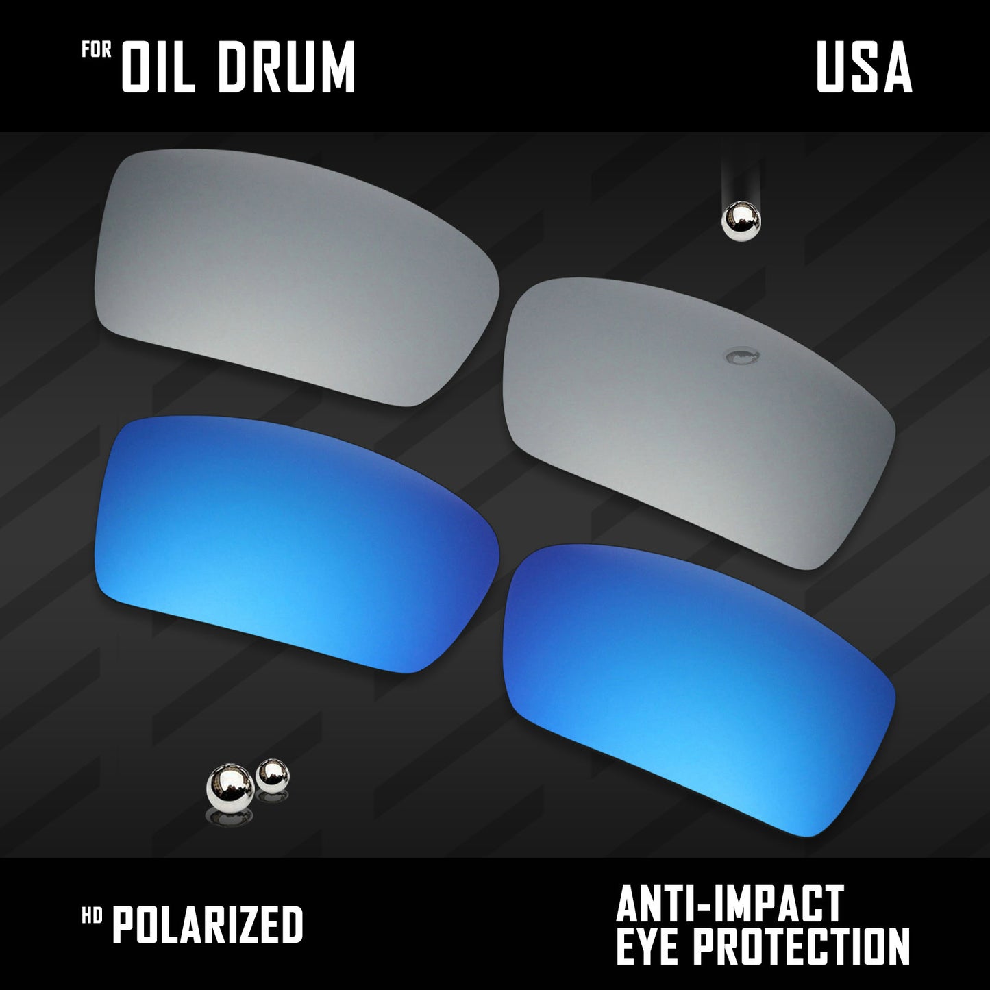 Anti Scratch Polarized Replacement Lenses for-Oakley Gascan OO9014 Options