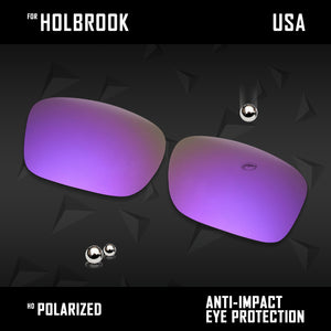Anti Scratch Polarized Replacement Lenses for-Oakley Holbrook OO9102 Options