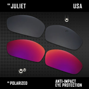 Anti Scratch Polarized Replacement Lenses for-Oakley Juliet Options