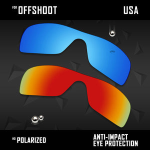 Anti Scratch Polarized Replacement Lenses for-Oakley Offshoot OO9190 Options