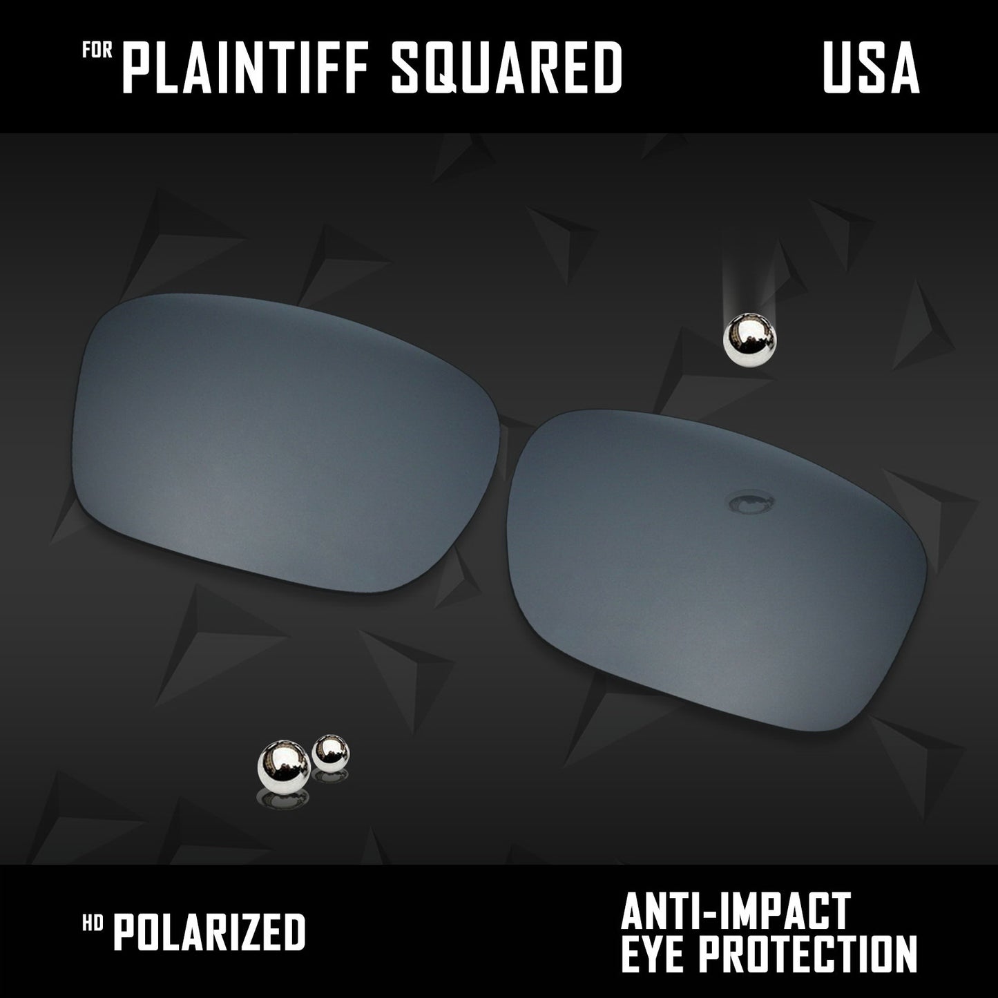 Anti Scratch Polarized Replacement Lens for-Oakley Plaintiff Squared OO4063 Opt