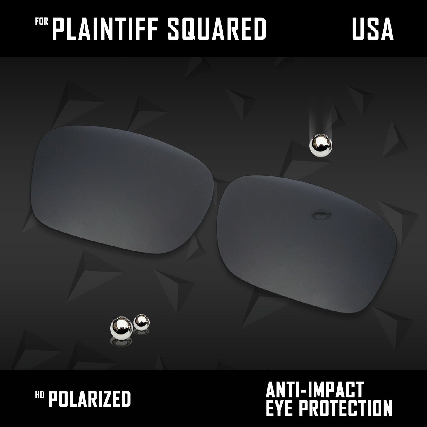 Anti Scratch Polarized Replacement Lens for-Oakley Plaintiff Squared OO4063 Opt