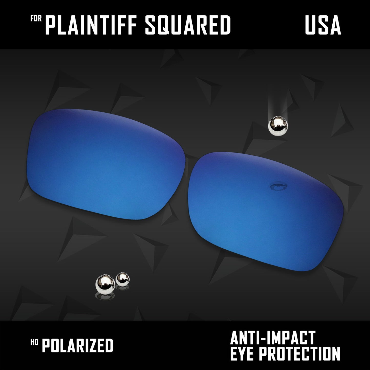 Anti Scratch Polarized Replacement Lens for-Oakley Plaintiff Squared OO4063 Opt