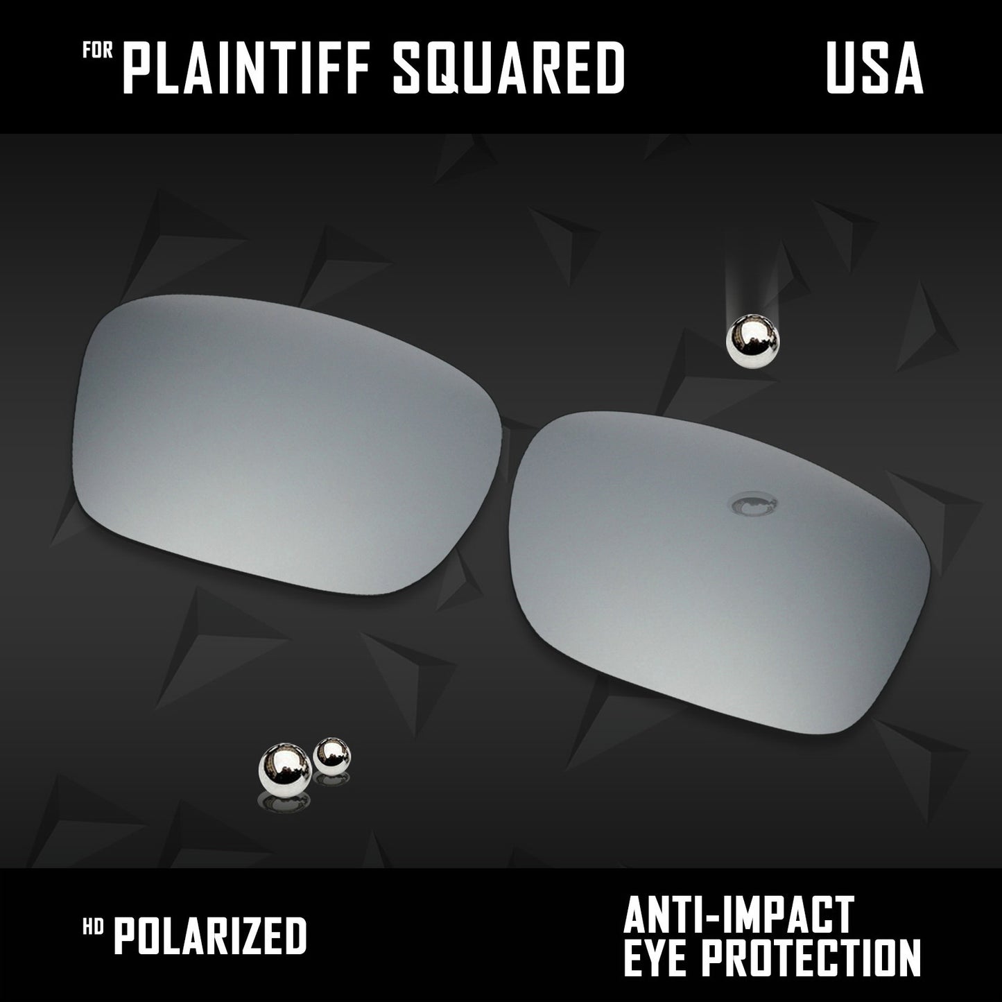 Anti Scratch Polarized Replacement Lens for-Oakley Plaintiff Squared OO4063 Opt