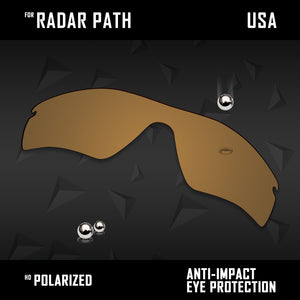 Anti Scratch Polarized Replacement Lenses for-Oakley Radar Path Options