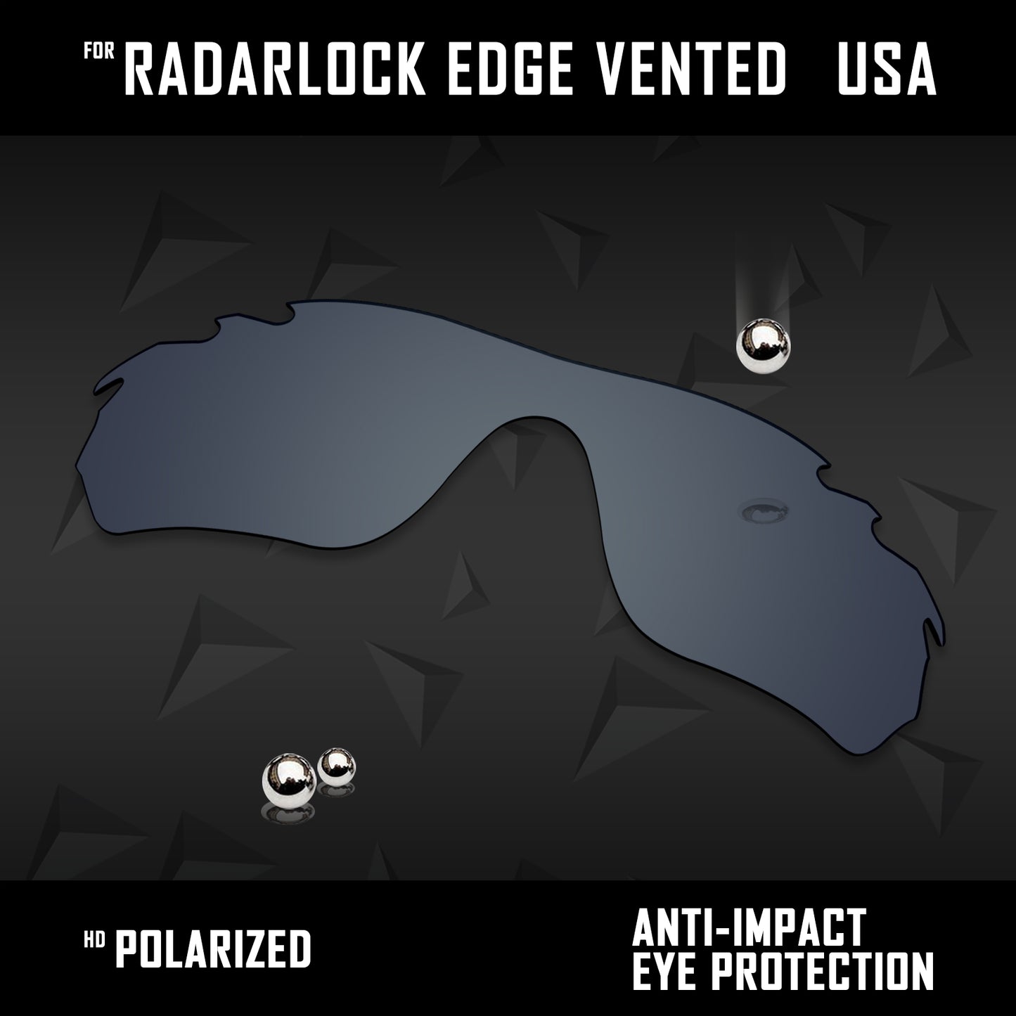 Anti Scratch Polarized Replacement Lens for-Oakley RadarLock Edge Vented OO9183