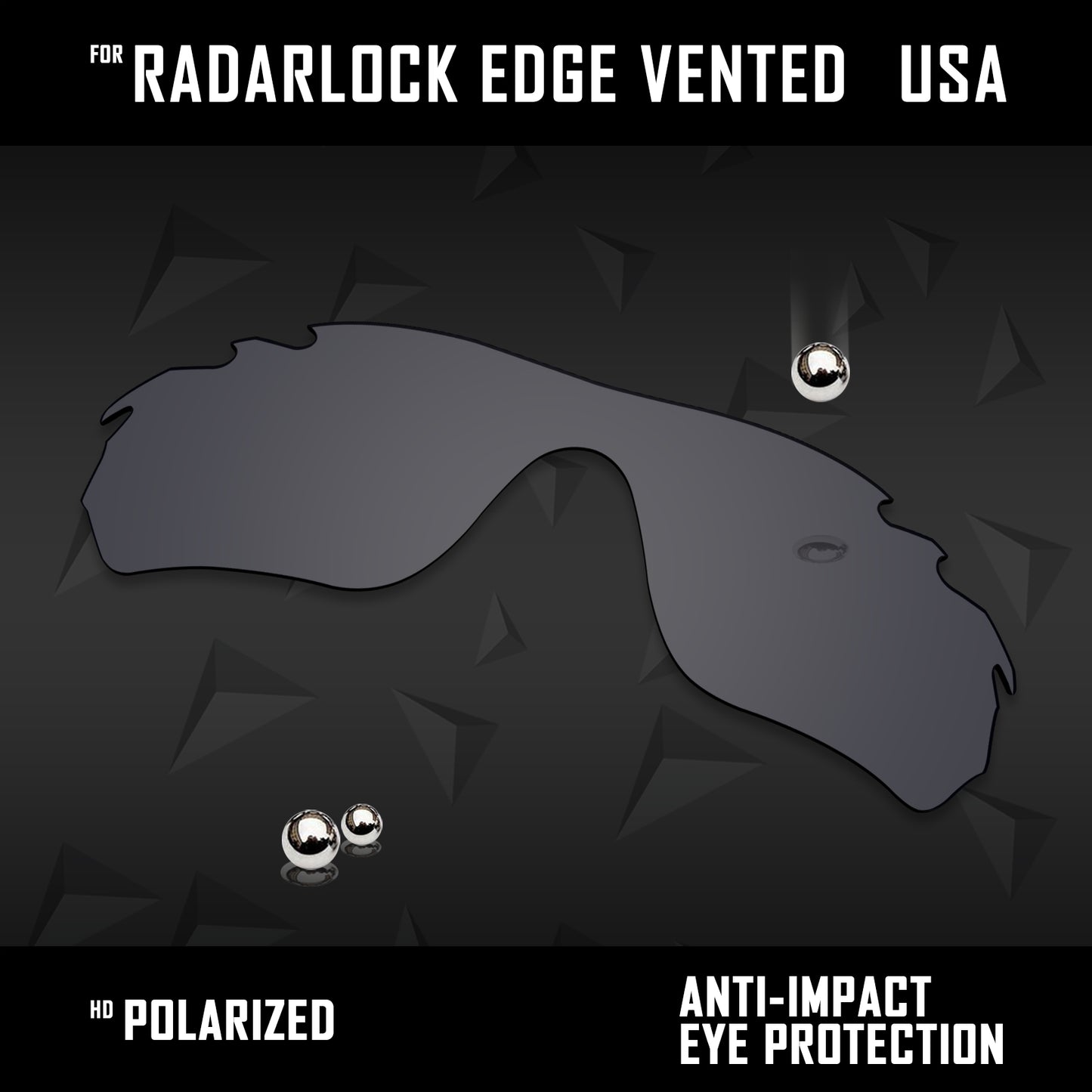 Anti Scratch Polarized Replacement Lens for-Oakley RadarLock Edge Vented OO9183