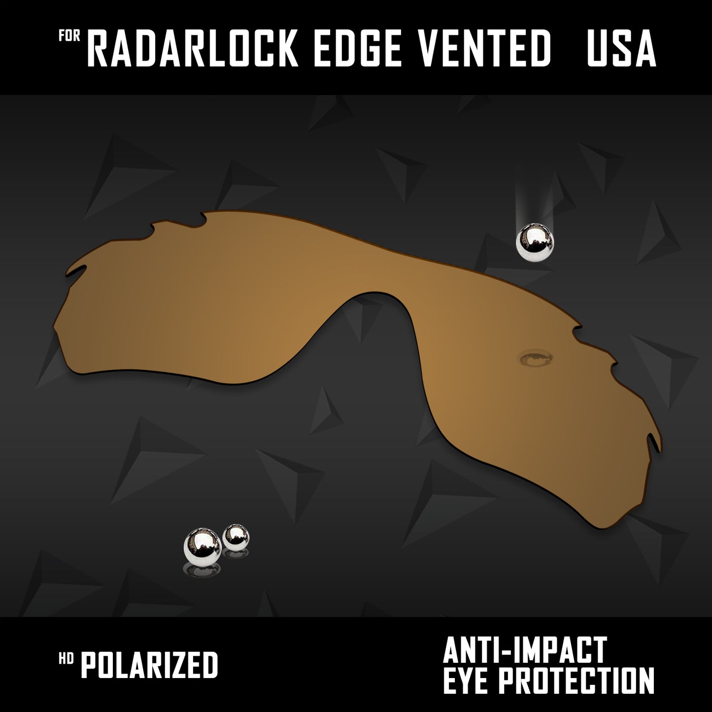 Anti Scratch Polarized Replacement Lens for-Oakley RadarLock Edge Vented OO9183