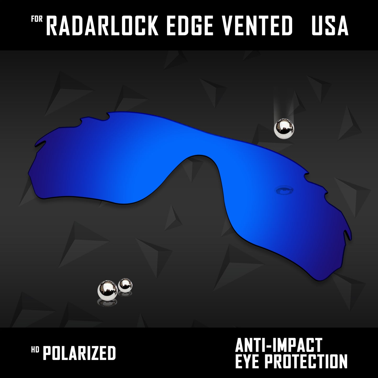 Anti Scratch Polarized Replacement Lens for-Oakley RadarLock Edge Vented OO9183