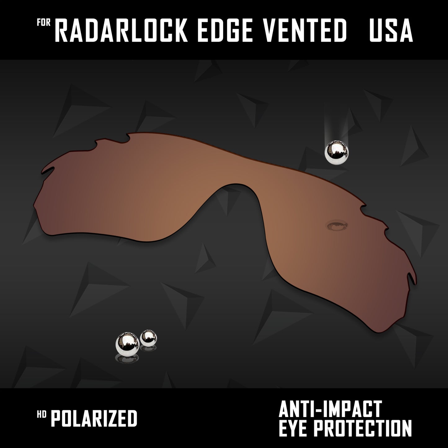 Anti Scratch Polarized Replacement Lens for-Oakley RadarLock Edge Vented OO9183